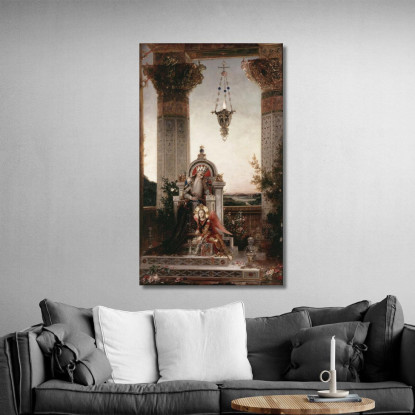 Re Davide Gustave Moreau gmr13 quadro stampato su tela