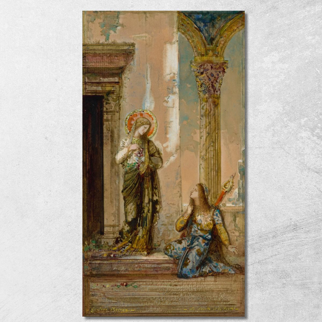 Il Santo E Il Poeta Gustave Moreau gmr18 quadro stampato su tela Il Santo E Il Poeta Gustave Moreau gmr18 quadro stampato su tela