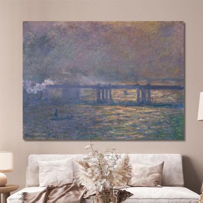 Ponte Di Charing Cross Claude Monet mnt215 quadro stampato su tela