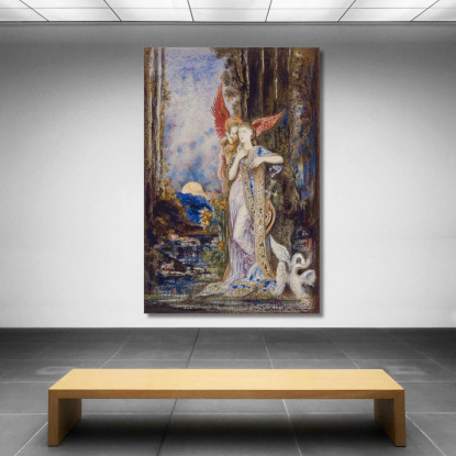 L'Ispirazione Gustave Moreau gmr24 quadro stampato su tela