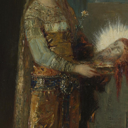 Salomè Con La Testa Di Giovanni Battista Gustave Moreau gmr34 quadro stampato su tela
