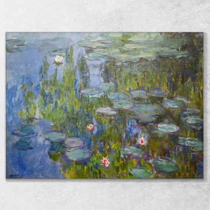 Ninfee Claude Monet mnt218 quadro stampato su tela