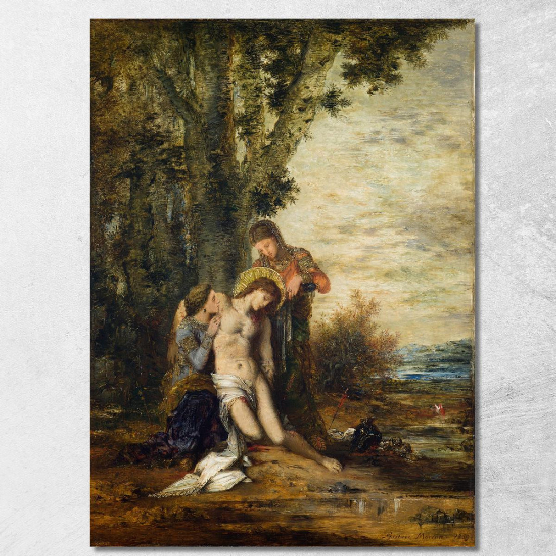 Il Martire San Sebastiano Gustave Moreau gmr45 quadro stampato su tela Il Martire San Sebastiano Gustave Moreau gmr45 quadro stampato su tela