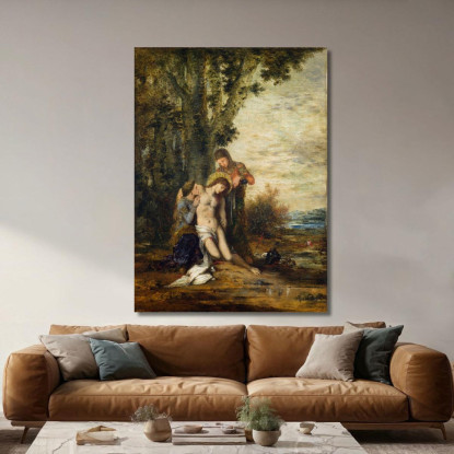Il Martire San Sebastiano Gustave Moreau gmr45 quadro stampato su tela