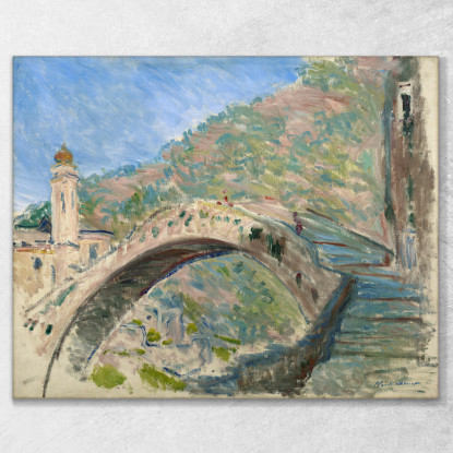 Ponte Di Dolceacqua 1884 Claude Monet mnt219 quadro stampato su tela