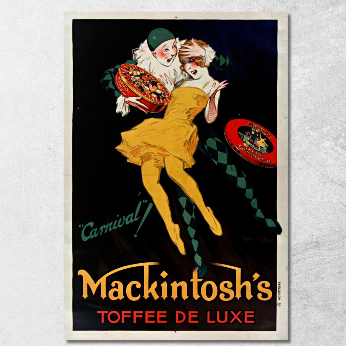 Carnevale! Il Caramello Di Lusso Di Mackintosh Jean d'Ylen jyl4 quadro stampato su tela Carnevale! Il Caramello Di Lusso Di Mackintosh Jean d'Ylen jyl4 quadro stampato su tela