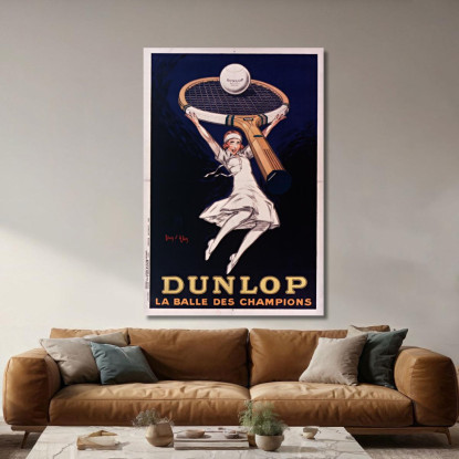 Dunlop Il Pallone Dei Campioni Jean d'Ylen jyl9 quadro stampato su tela