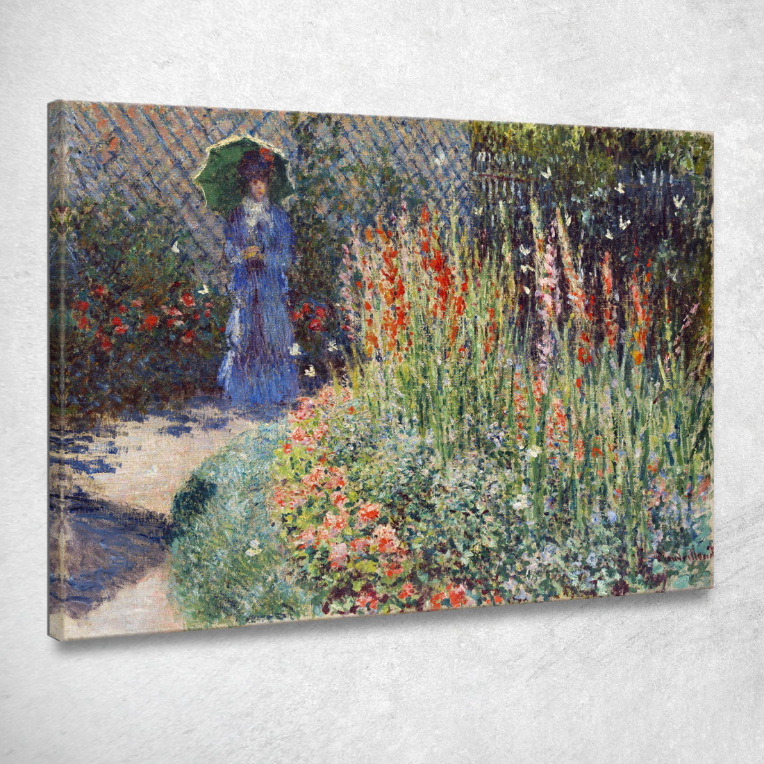Aiuola Arrotondata 1876 Claude Monet mnt224 quadro stampato su tela Aiuola Arrotondata 1876 Claude Monet mnt224 quadro stampato su tela