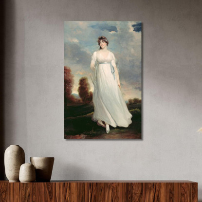 Sig.Ra. Dottin John Hoppner jhp15 quadro stampato su tela