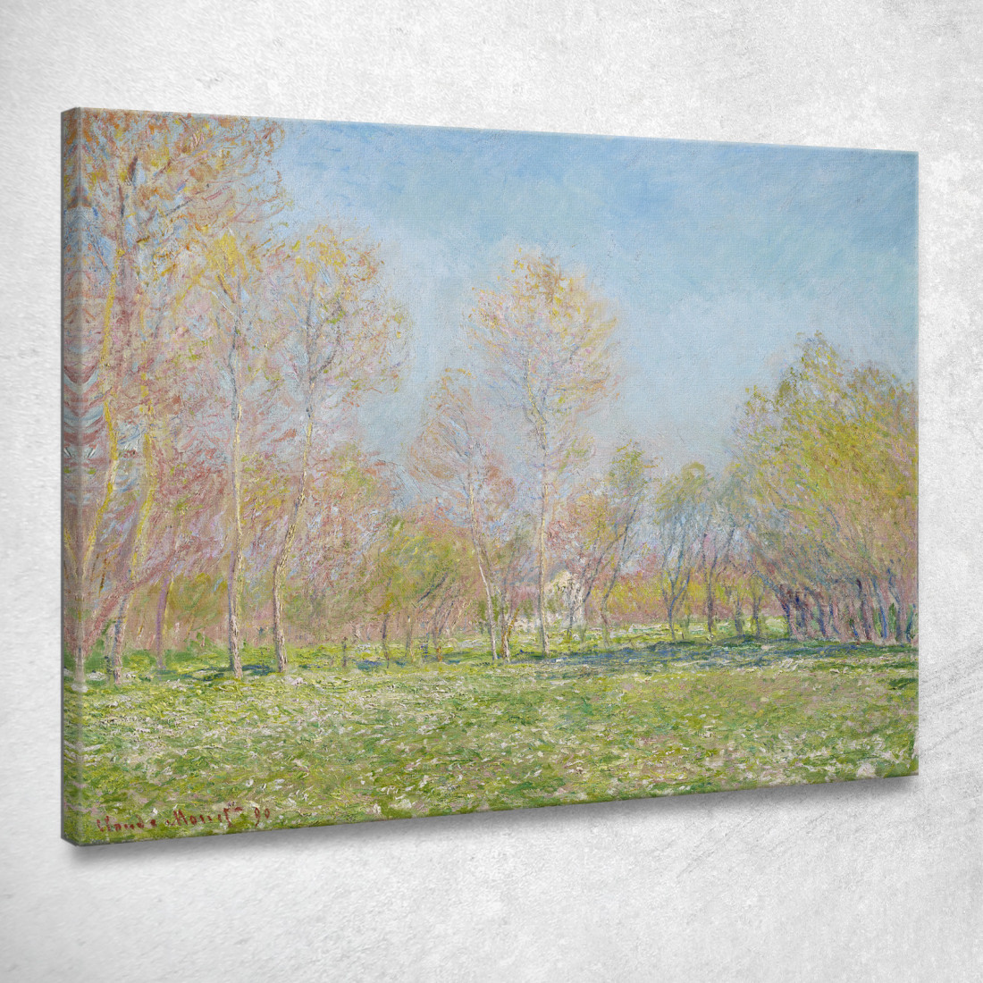 Primavera A Giverny 1890 Claude Monet mnt225 quadro stampato su tela Primavera A Giverny 1890 Claude Monet mnt225 quadro stampato su tela