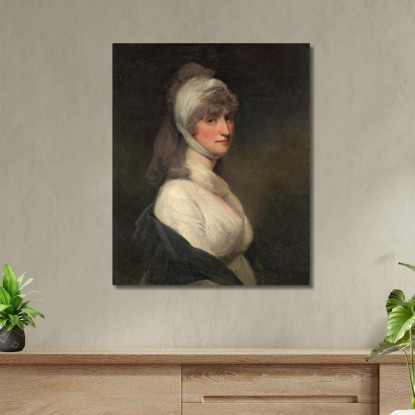 La Signora Thomas Pechell Charlotte Clavering John Hoppner jhp20 quadro stampato su tela