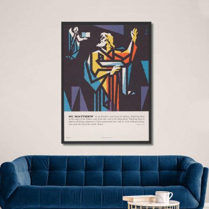 San Matteo Joseph Binder jbn17 quadro stampato su tela