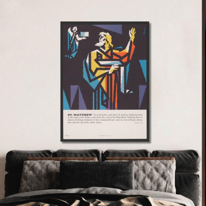 San Matteo Joseph Binder jbn17 quadro stampato su tela