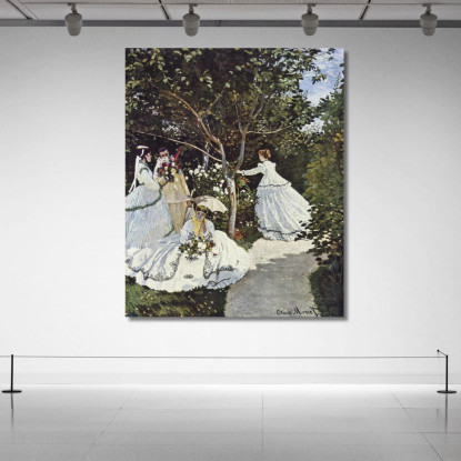 Donne Nel Giardino 1866 Claude Monet mnt230 quadro stampato su tela