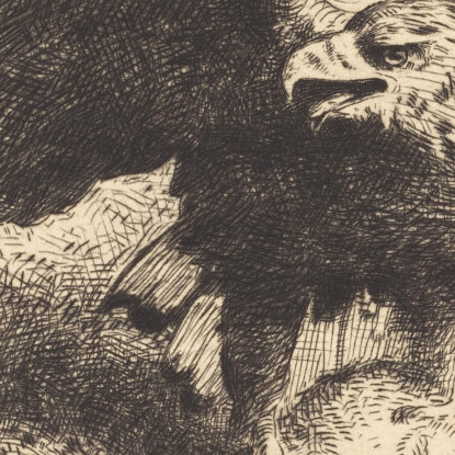 Aquila Che Si Avventa Su Una Lepre Léon Bonnat lbn2 quadro stampato su tela