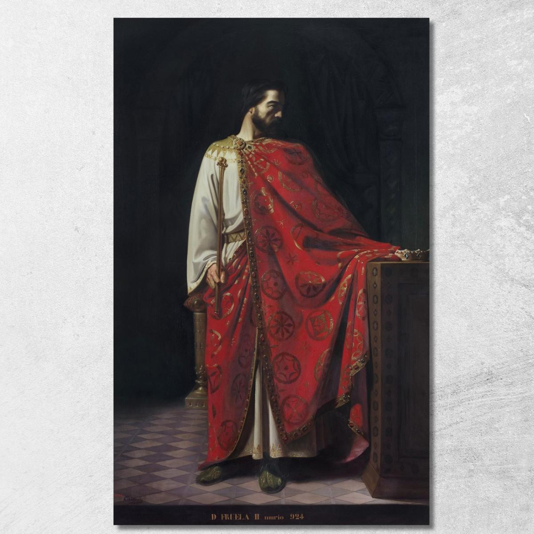 Fruela Ii Delle Asturie Re Delle Asturie Léon Bonnat lbn11 quadro stampato su tela Fruela Ii Delle Asturie Re Delle Asturie Léon Bonnat lbn11 quadro stampato su tela