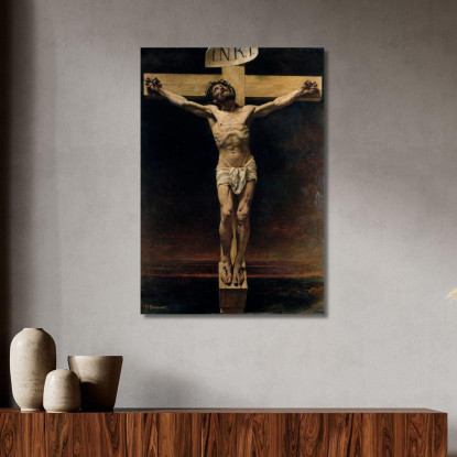 Cristo Sulla Croce Léon Bonnat lbn16 quadro stampato su tela