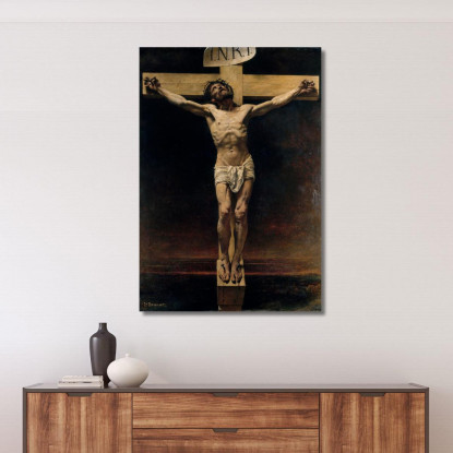 Cristo Sulla Croce Léon Bonnat lbn16 quadro stampato su tela