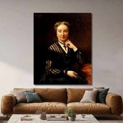 Ritratto Di Una Donna Léon Bonnat lbn20 quadro stampato su tela