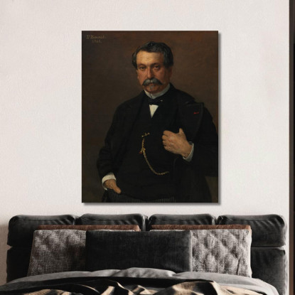 Ritratto Di Un Uomo Léon Bonnat lbn28 quadro stampato su tela