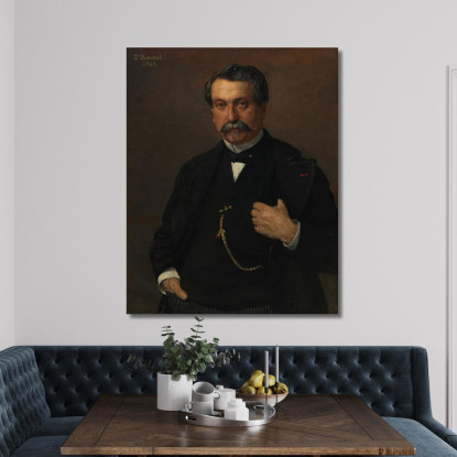 Ritratto Di Un Uomo Léon Bonnat lbn28 quadro stampato su tela