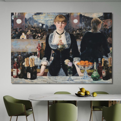 Un Bar Alle Folies-Bergère Édouard Manet emt1 quadro stampato su tela