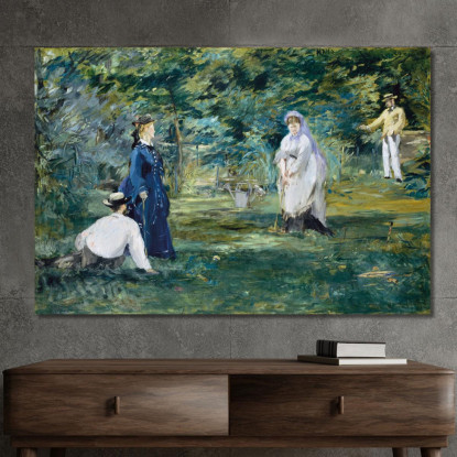 Una Partita Di Croquet Édouard Manet emt2 quadro stampato su tela