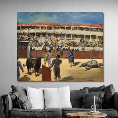 Corrida 1866 Édouard Manet emt23 quadro stampato su tela