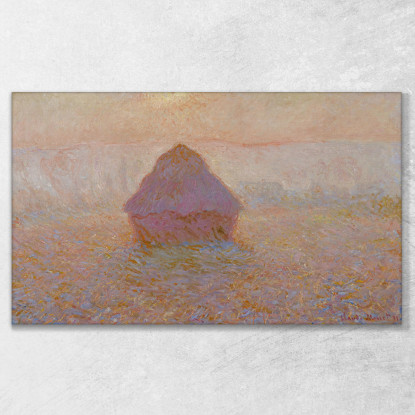 Granaio-Sole Nella Nebbia Claude Monet mnt242 quadro stampato su tela