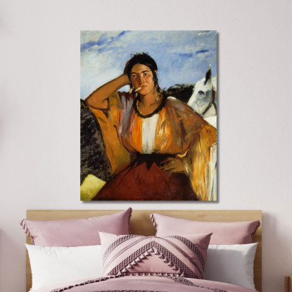 Zingara Con Una Sigaretta Édouard Manet emt34 quadro stampato su tela