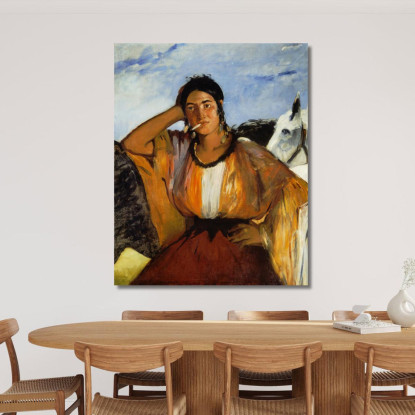 Zingara Con Una Sigaretta Édouard Manet emt34 quadro stampato su tela