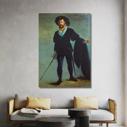 Jean-Baptiste Faure Nel Ruolo Di Amleto Édouard Manet emt39 quadro stampato su tela