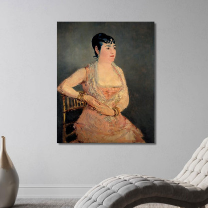 Signora In Rosa Édouard Manet emt47 quadro stampato su tela