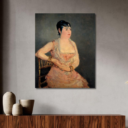 Signora In Rosa Édouard Manet emt47 quadro stampato su tela