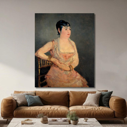 Signora In Rosa Édouard Manet emt47 quadro stampato su tela