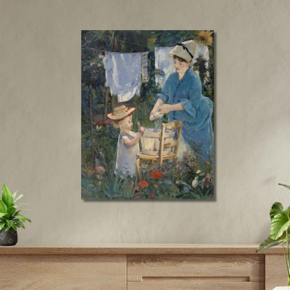 Lavanderia Édouard Manet emt50 quadro stampato su tela