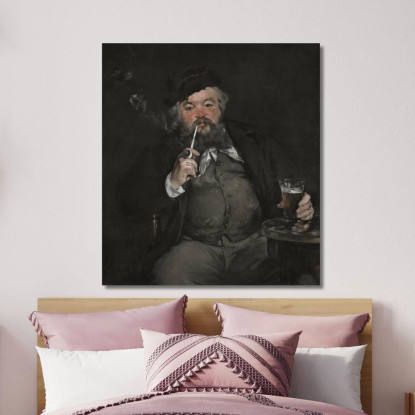 Il Buon Bock 1873 Édouard Manet emt51 quadro stampato su tela