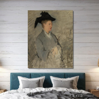 Madame Edouard Manet Suzanne Leenhoff Édouard Manet emt58 quadro stampato su tela