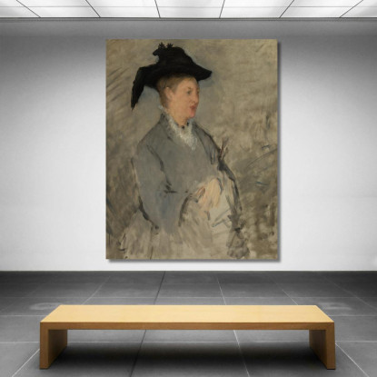 Madame Edouard Manet Suzanne Leenhoff Édouard Manet emt58 quadro stampato su tela