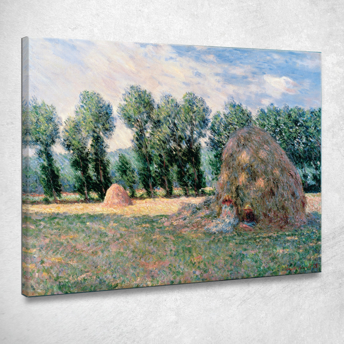 Mucchi Di Fieno Claude Monet mnt246 quadro stampato su tela Mucchi Di Fieno Claude Monet mnt246 quadro stampato su tela