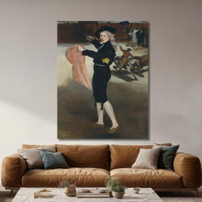Mademoiselle In Costume Da Espada Édouard Manet emt63 quadro stampato su tela