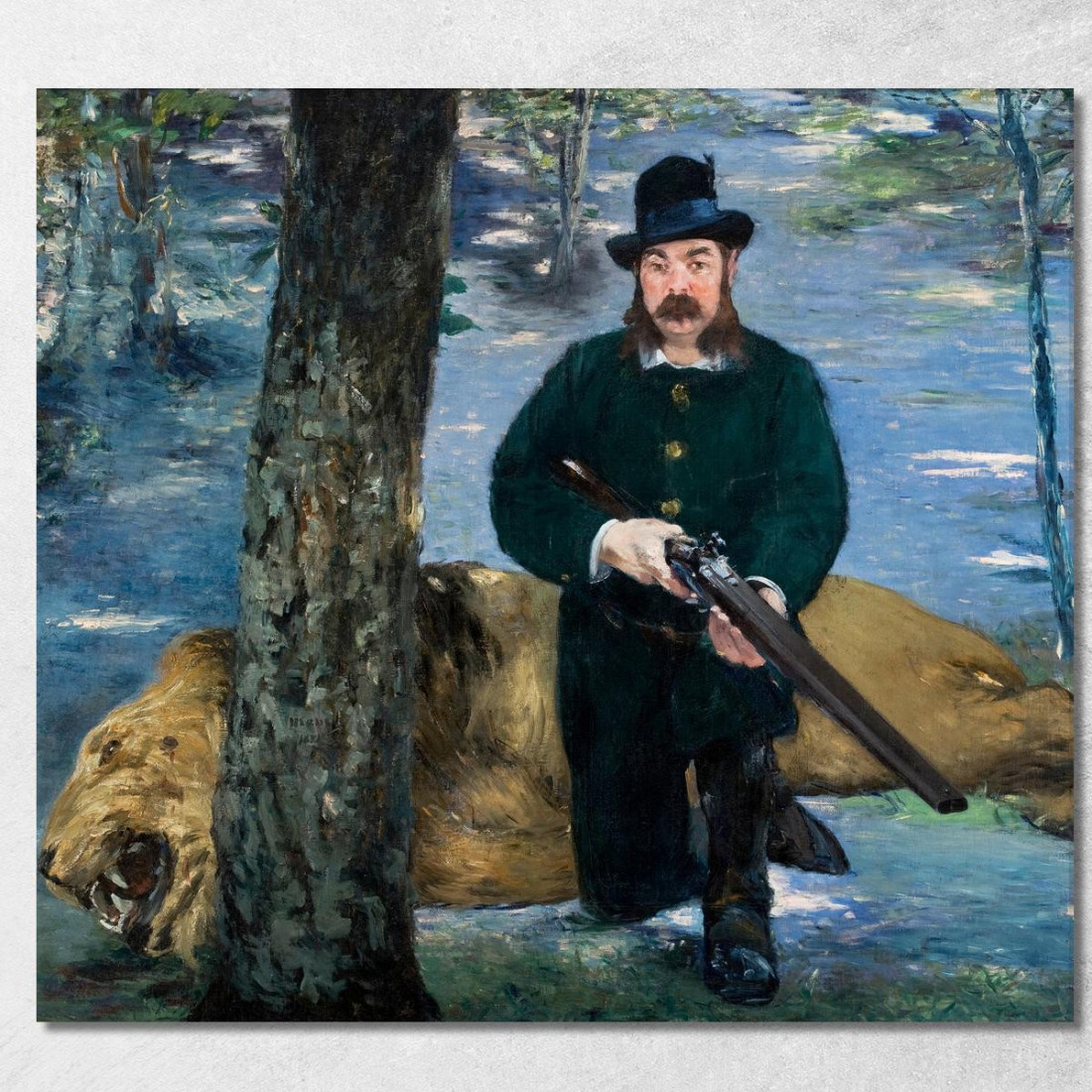 Il Signor Eugène Petuiset Il Cacciatore Di Leoni Édouard Manet emt66 quadro stampato su tela Il Signor Eugène Petuiset Il Cacciatore Di Leoni Édouard Manet emt66 quadro stampato su tela