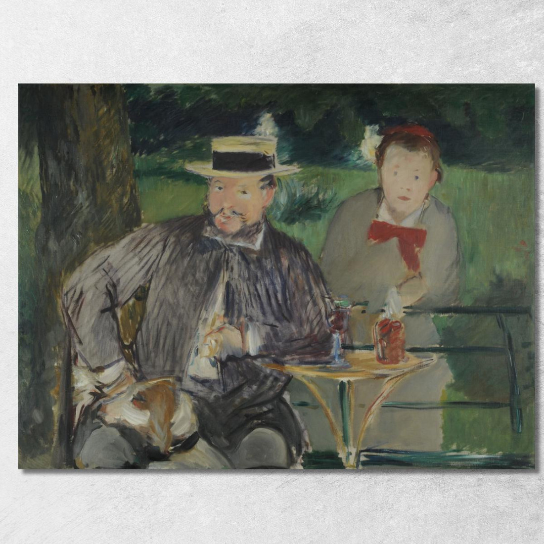 Ritratto Di Ernest Hoschedé E Di Sua Figlia Marthe Édouard Manet emt77 quadro stampato su tela Ritratto Di Ernest Hoschedé E Di Sua Figlia Marthe Édouard Manet emt77 quadro stampato su tela