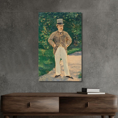 Ritratto Del Signor Brun Édouard Manet emt81 quadro stampato su tela