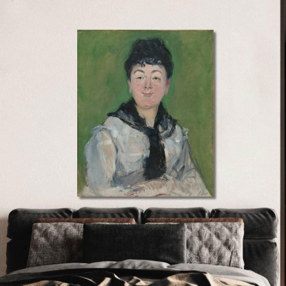 Ritratto Di Donna Con Fichu Nero Édouard Manet emt84 quadro stampato su tela