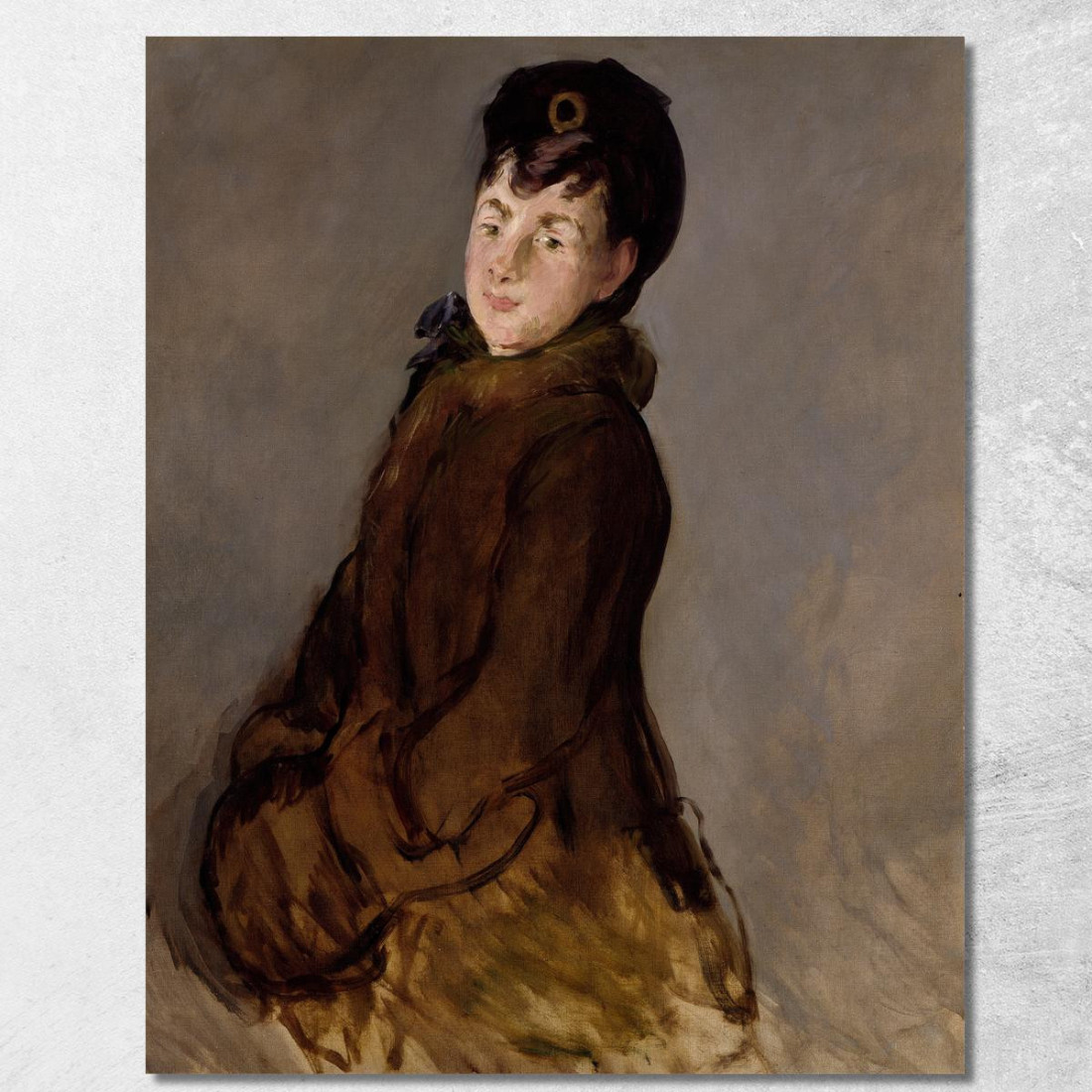 Ritratto Di Isabelle Lemonnier Édouard Manet emt89 quadro stampato su tela Ritratto Di Isabelle Lemonnier Édouard Manet emt89 quadro stampato su tela