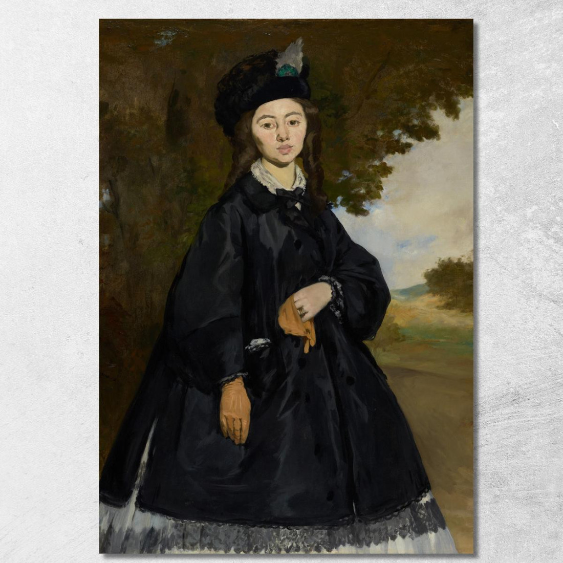 Ritratto Di Madame Brunet Édouard Manet emt92 quadro stampato su tela Ritratto Di Madame Brunet Édouard Manet emt92 quadro stampato su tela