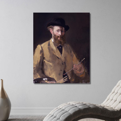 Autoritratto Con Tavolozza Édouard Manet emt98 quadro stampato su tela