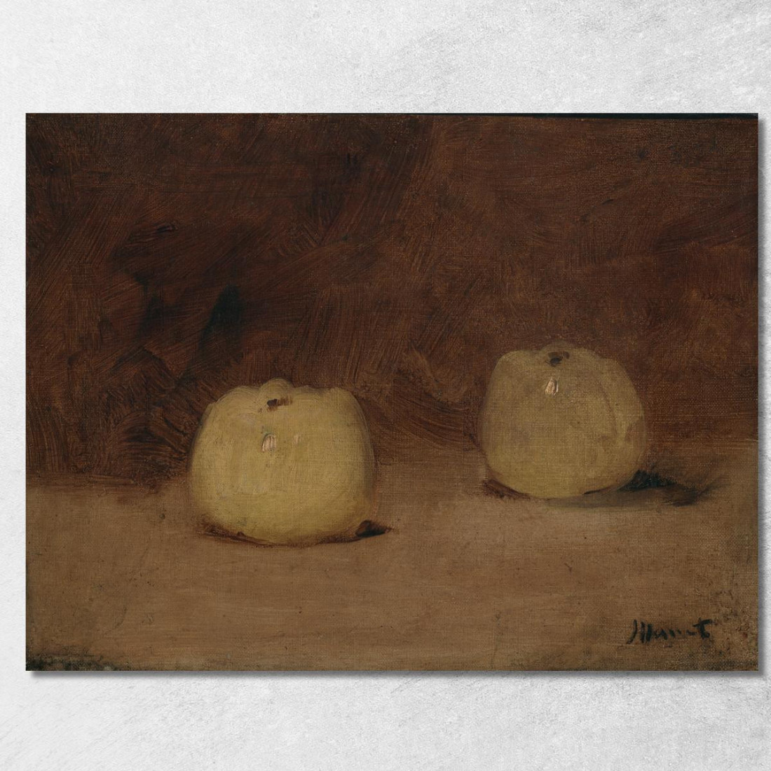 Natura Morta Con Due Mele Édouard Manet emt104 quadro stampato su tela Natura Morta Con Due Mele Édouard Manet emt104 quadro stampato su tela