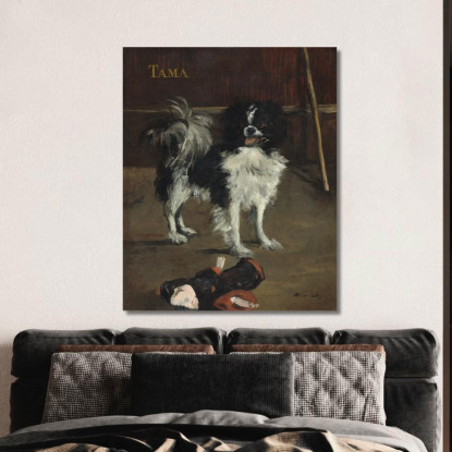Tamathe Cane Giapponese Édouard Manet emt109 quadro stampato su tela